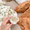 suit hoa hồng  bg sơ sinh cute 2 màu sẵn - Hình ảnh 3